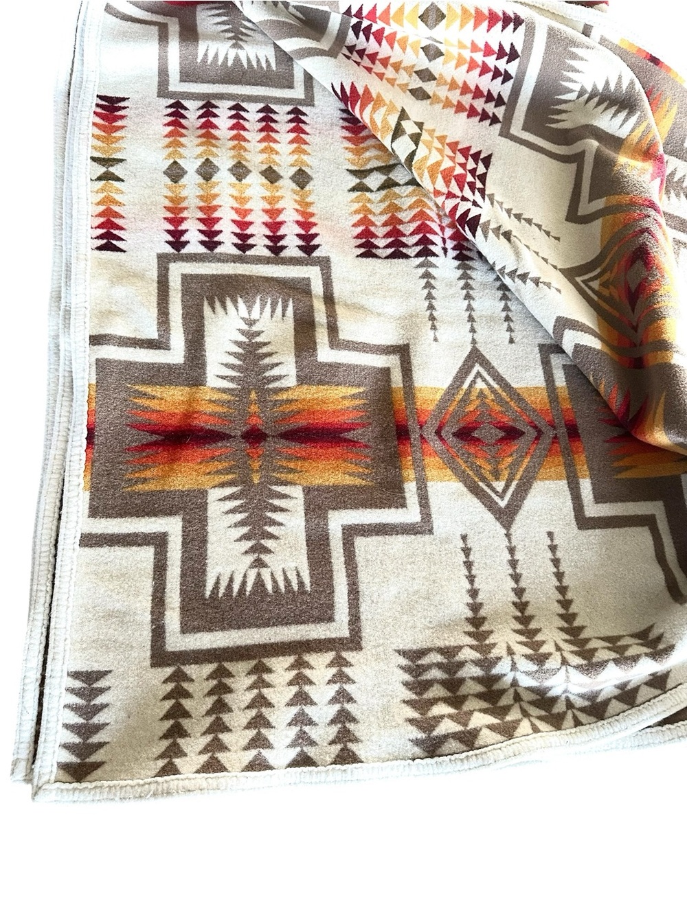 Pendleton Beaver State Wool Throw Blanket Cozy Southwestern Pattern 50” x 70” - Picture 10 of 16